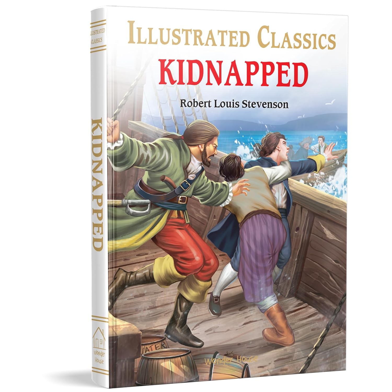 Kidnapped for Kids : Illustrated Abridged Children Classic English Novel with Review Questions - Robert Louis Stevenson 