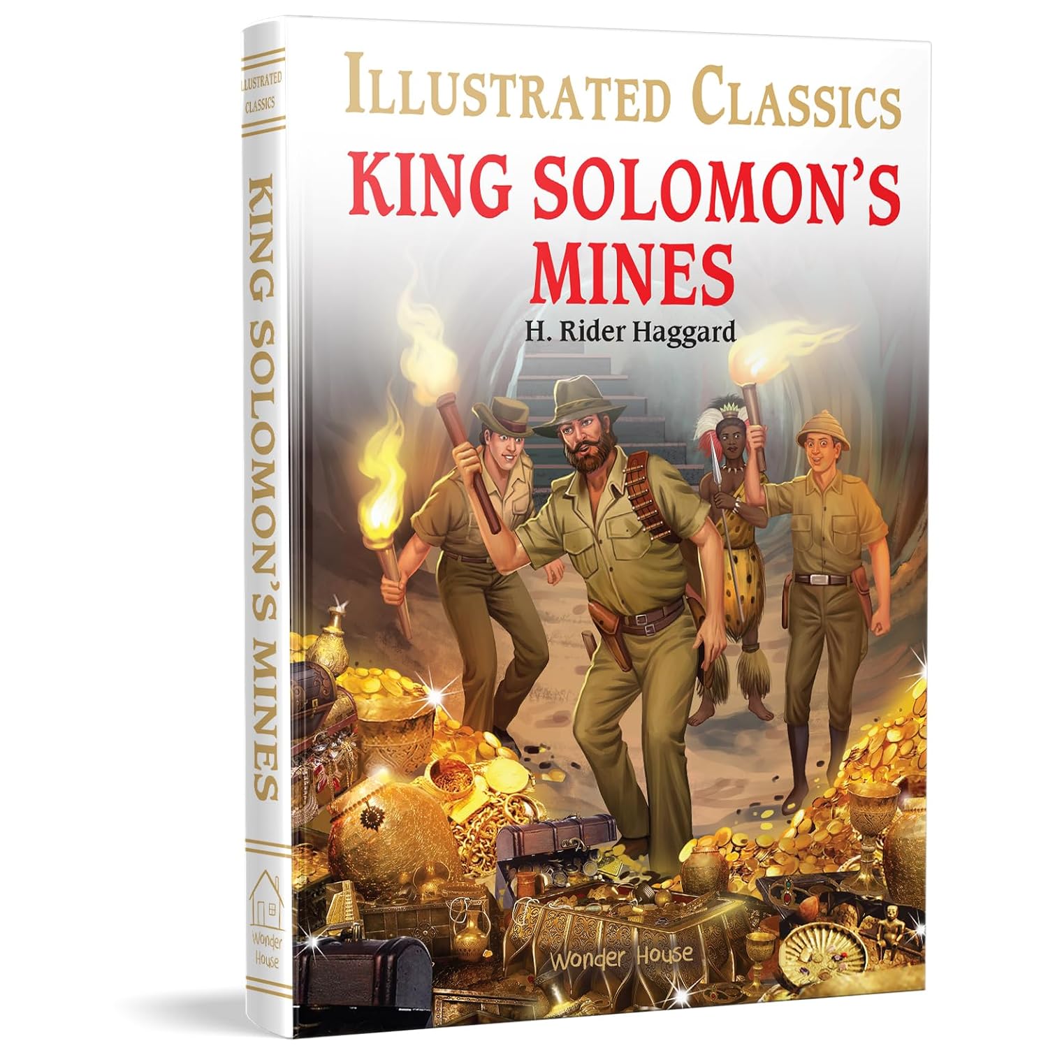 King Solomon's Mines : Illustrated Abridged Children Classic English Novel with Review Questions - H. Rider Haggard