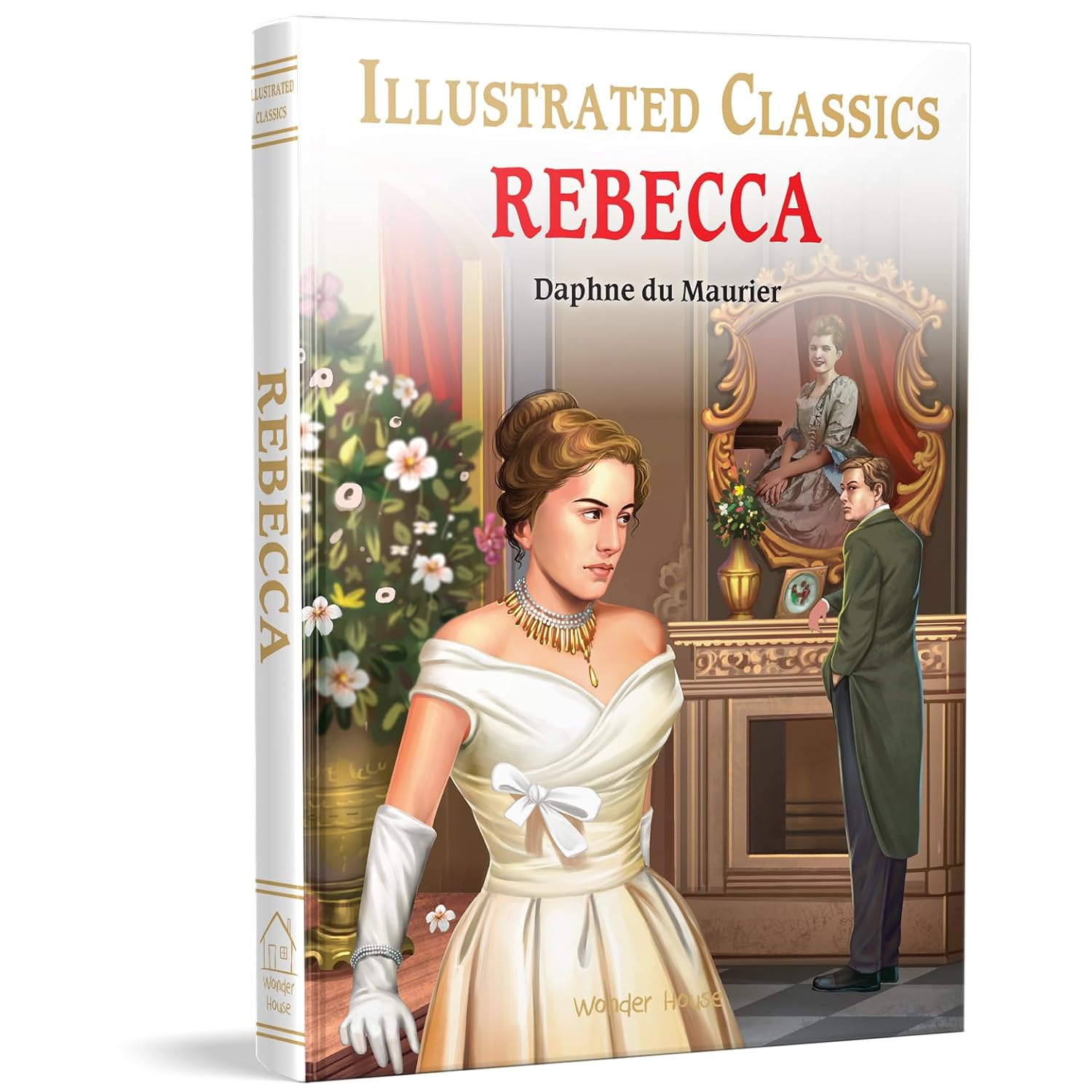 Rebecca : Illustrated Abridged Children Classic English Novel with Review Questions - Daphne du Maurier