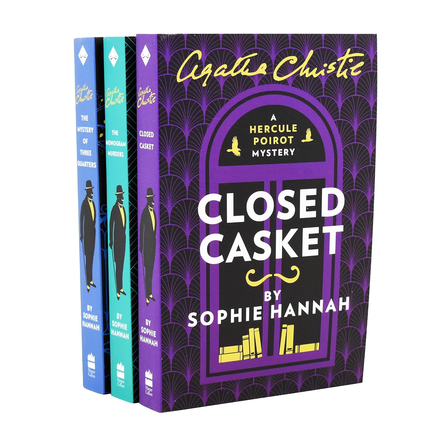 The New Hercule Poirot Mysteries Agatha Christie Series Books 1-3 Collection Set by Sophie Hannah