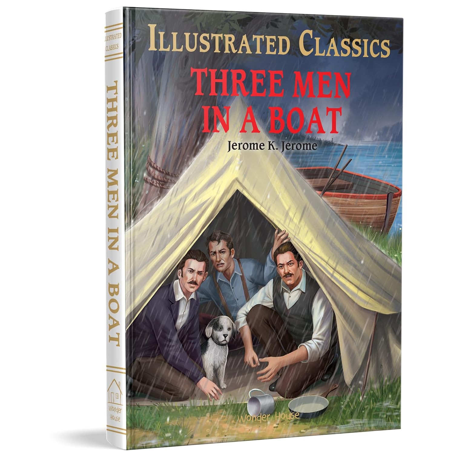 Three Men in a Boat : Illustrated Abridged Children Classic English Novel with Review Questions - Jerome K. Jerome