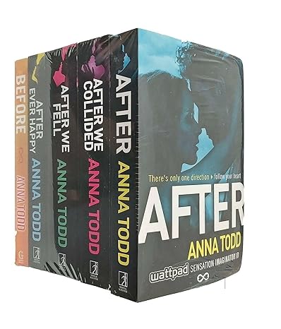 The Complete After Series Collection 5 Books Box Set by Anna Todd (After Ever Happy, After, After We Collided, After We Fell, Before) - Anna Todd